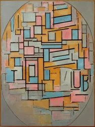 Composizione ovale con campi di colore 2